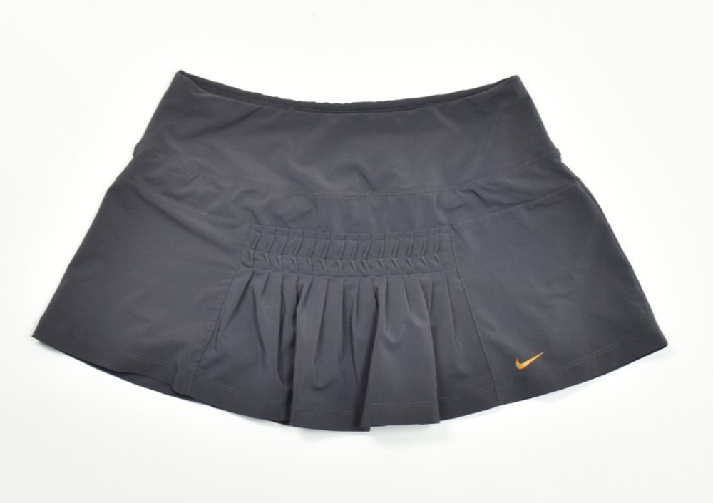 Nike Dri-Fit Women's Pleated Tennis Skirt Grey Size S Running Skort